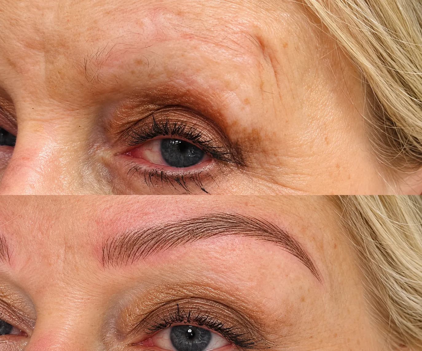 Microblading — before and after