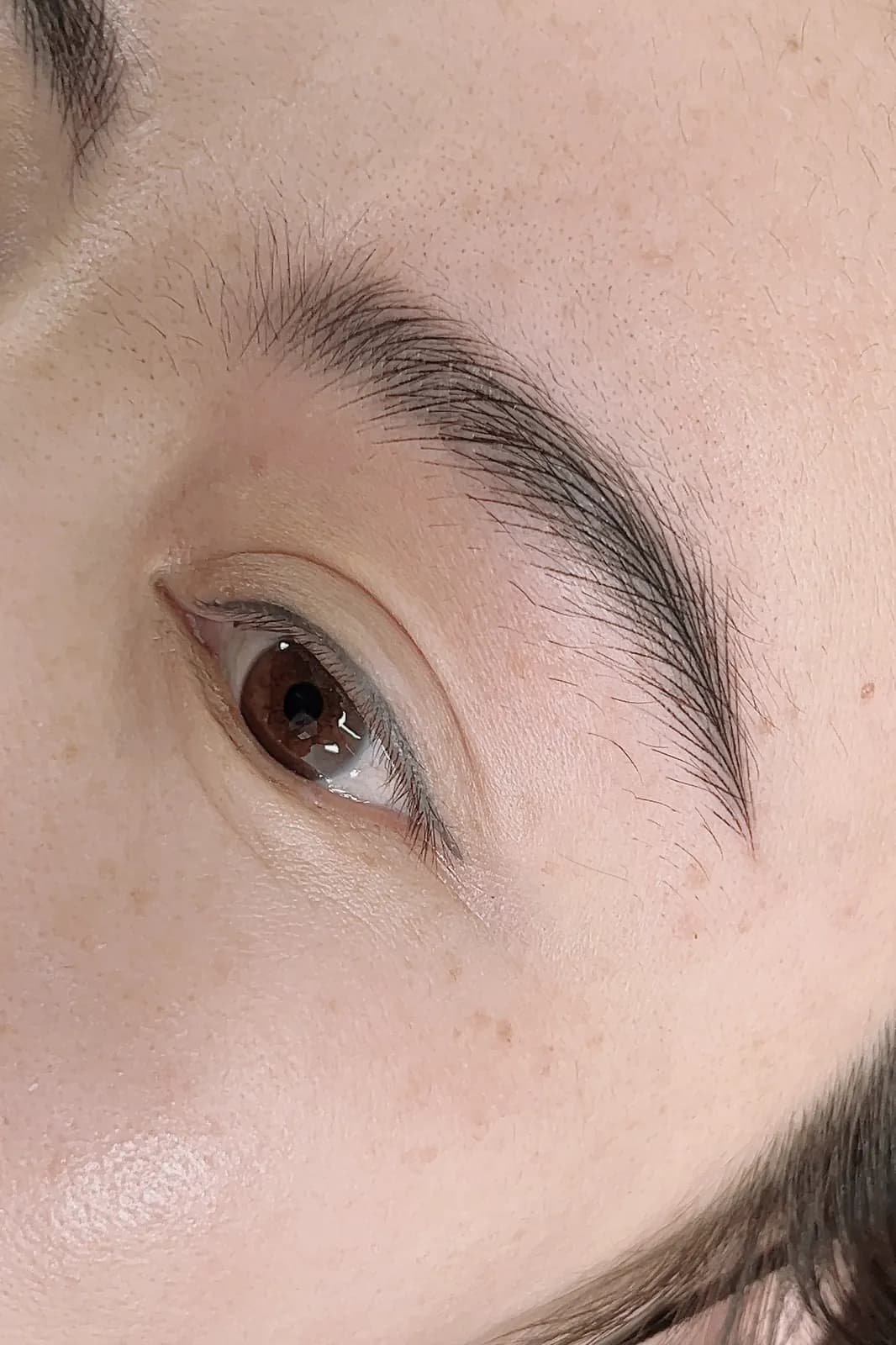 Permanent Makeup brows close-up
