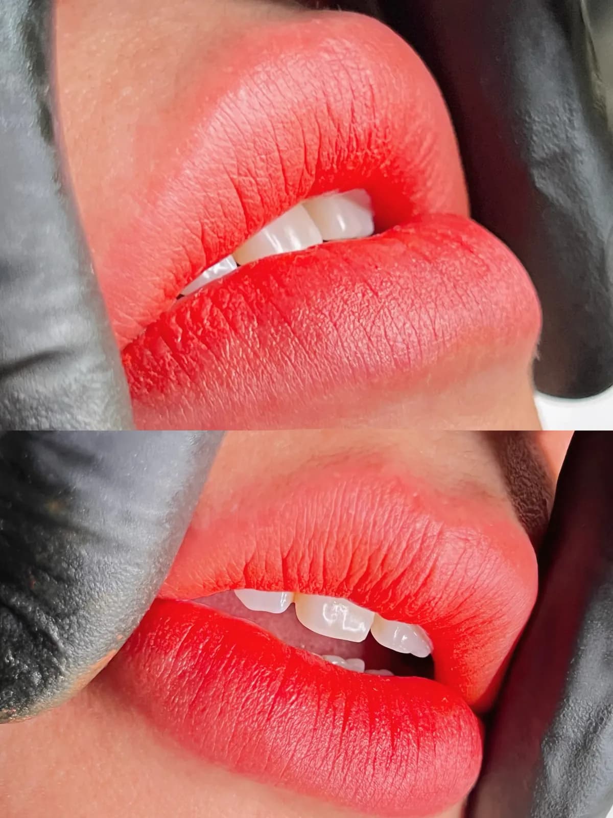 Lip blush — before and after