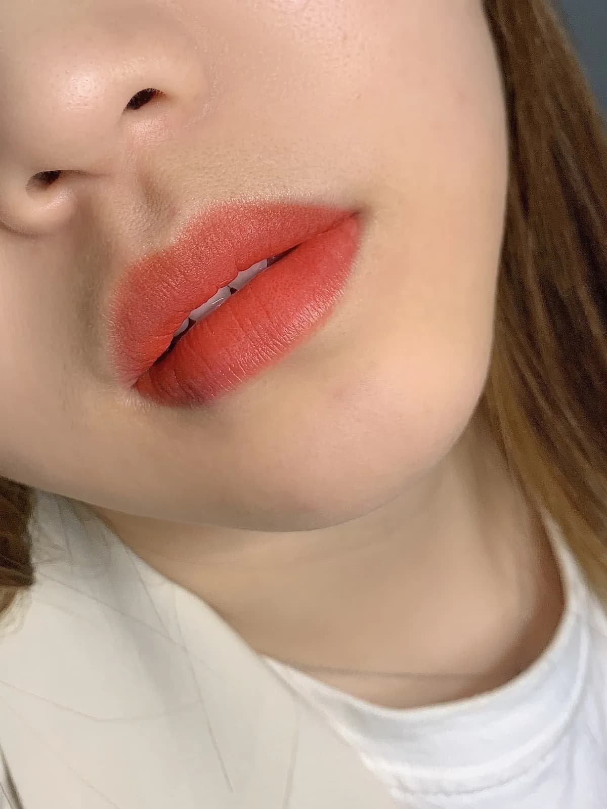 Soft lip blush result