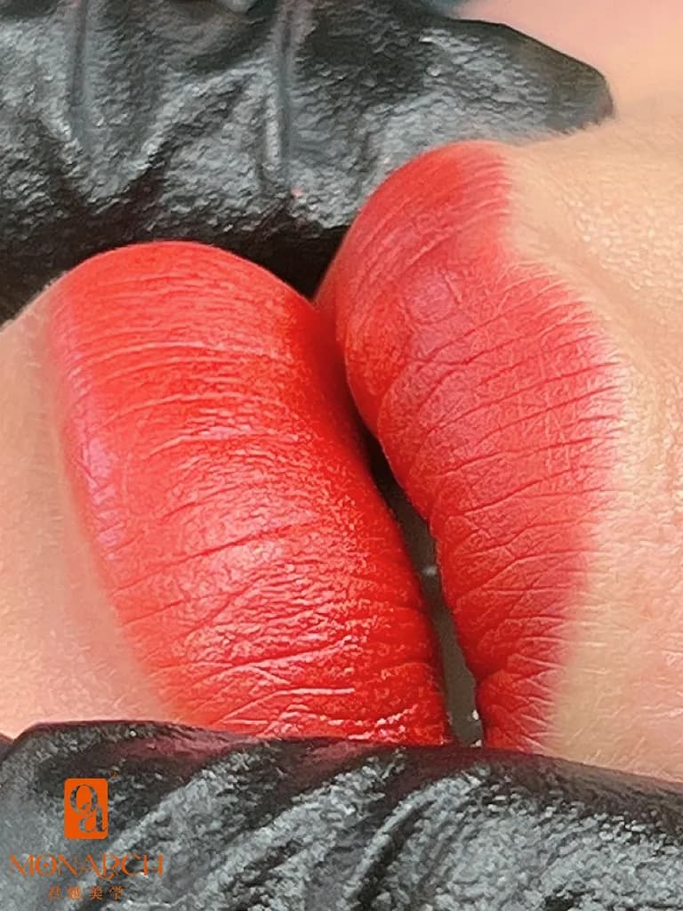 Lip blush straight after treatment