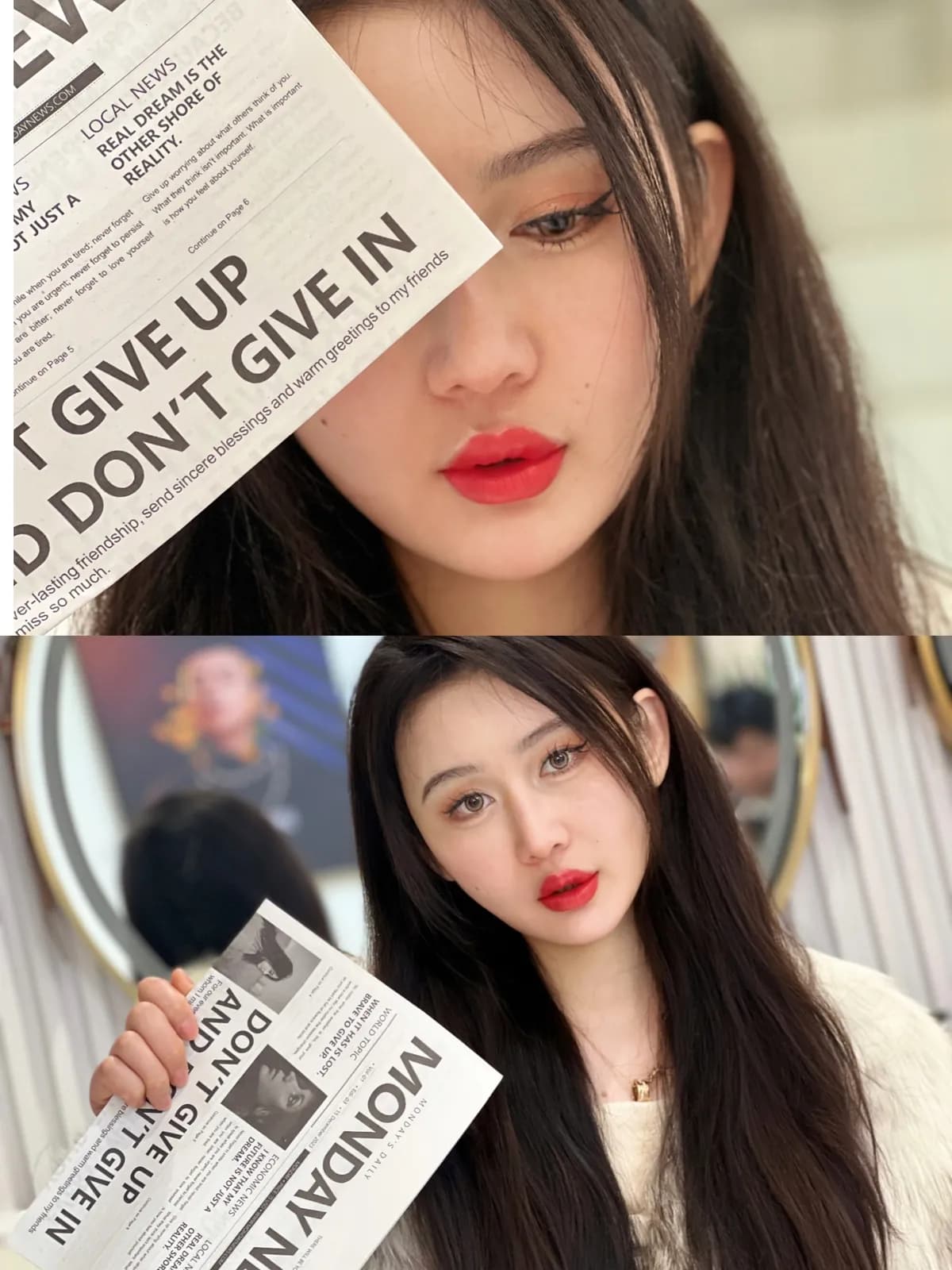 Lip blush — editorial shoot