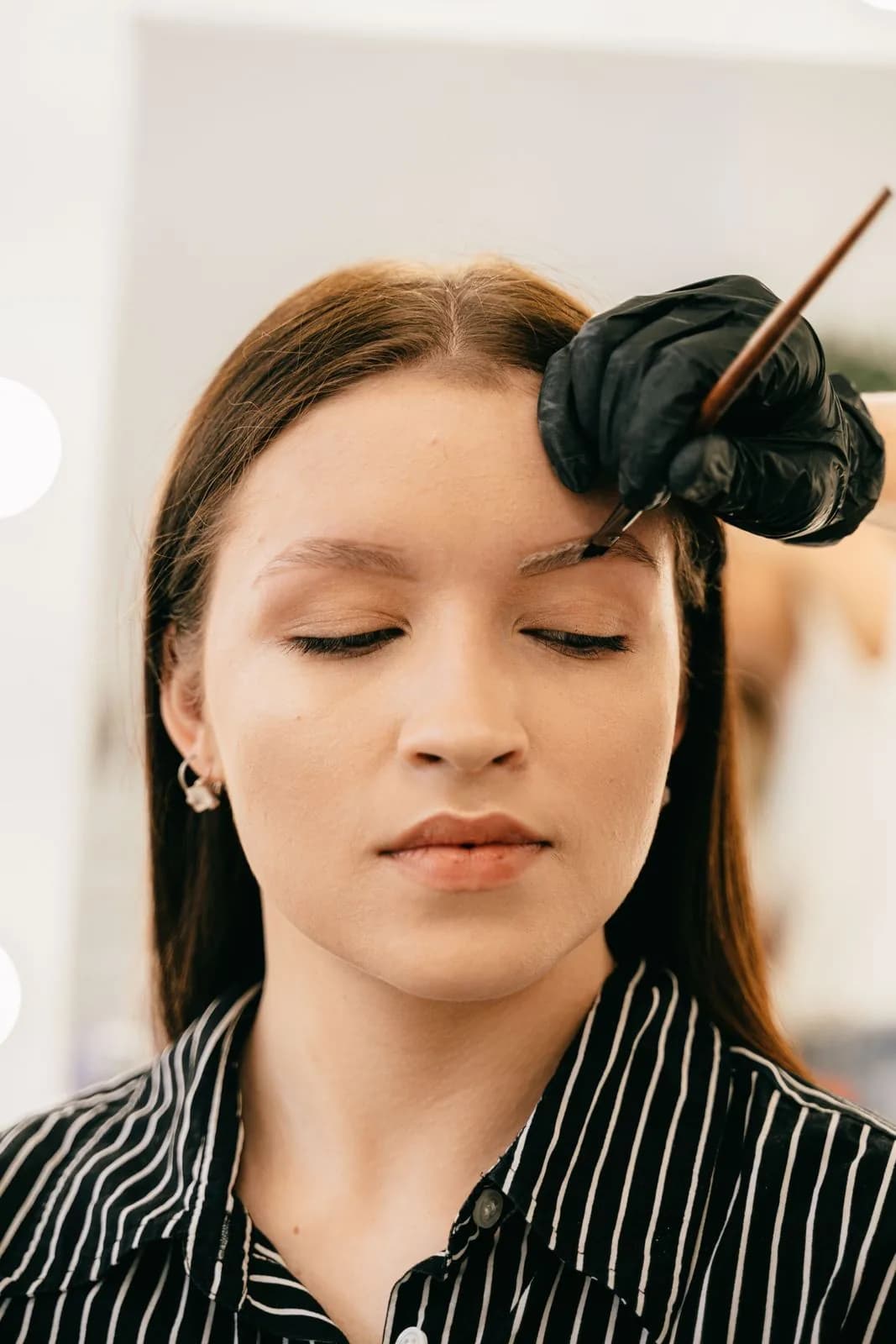 Nano brow hair-stroke result at Lina Liu Studio
