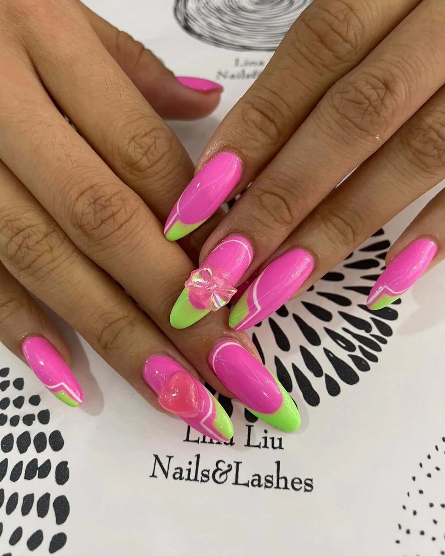 Pink Gel Extension Nails